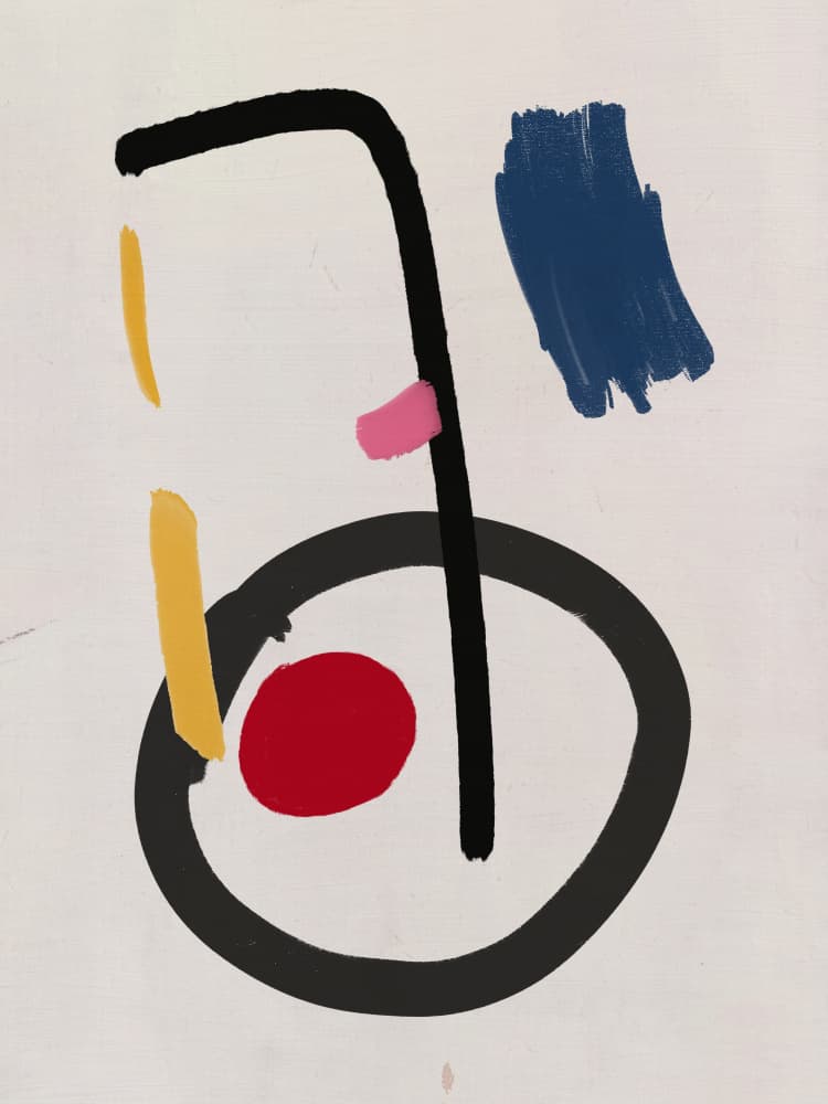 Modern Abstract Composition by Little Dean — canvas wall art