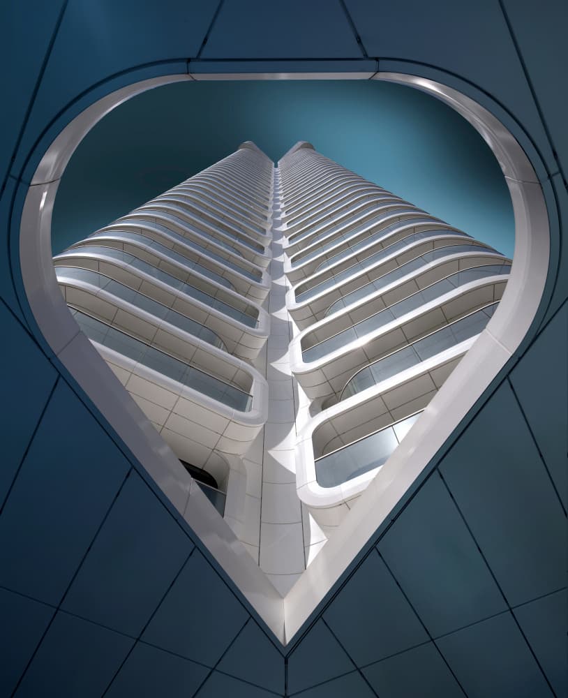 Modern Skyscraper Curves by Erhard Batzdorf — canvas wall art