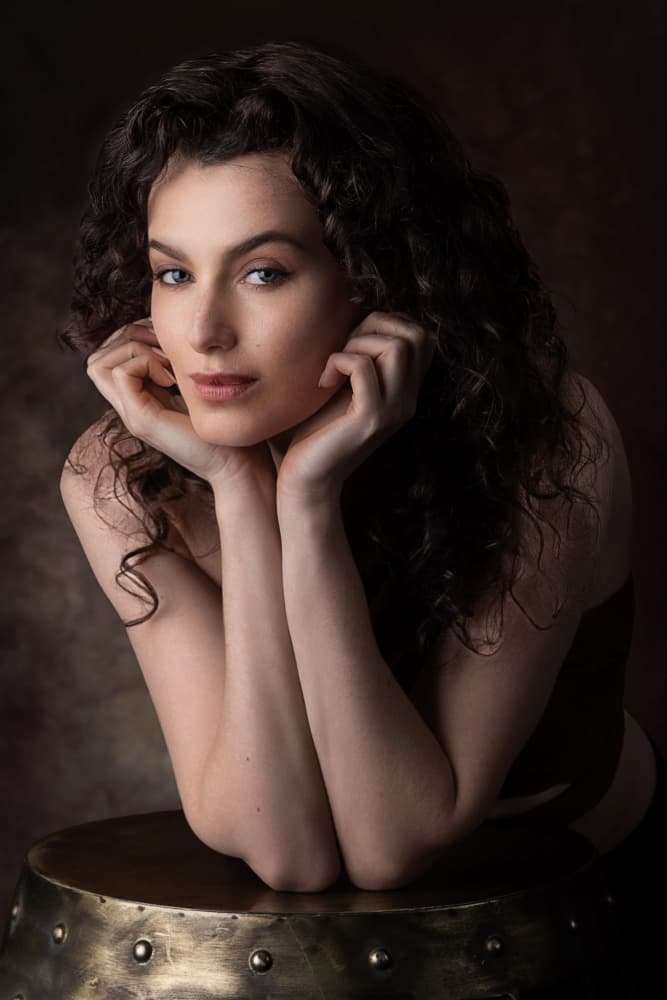 Captivating Woman Portrait by Jan Slotboom — canvas wall art