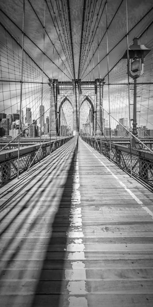 Brooklyn Bridge Perspective by Melanie Viola — canvas wall art