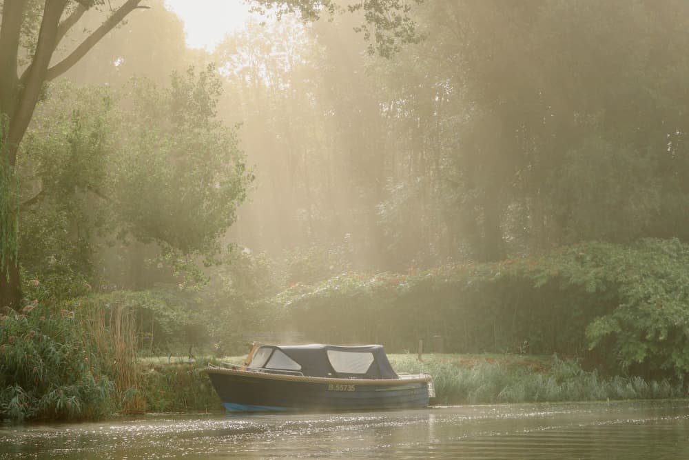Sunbeam Boat by Anke Sol — canvas wall art