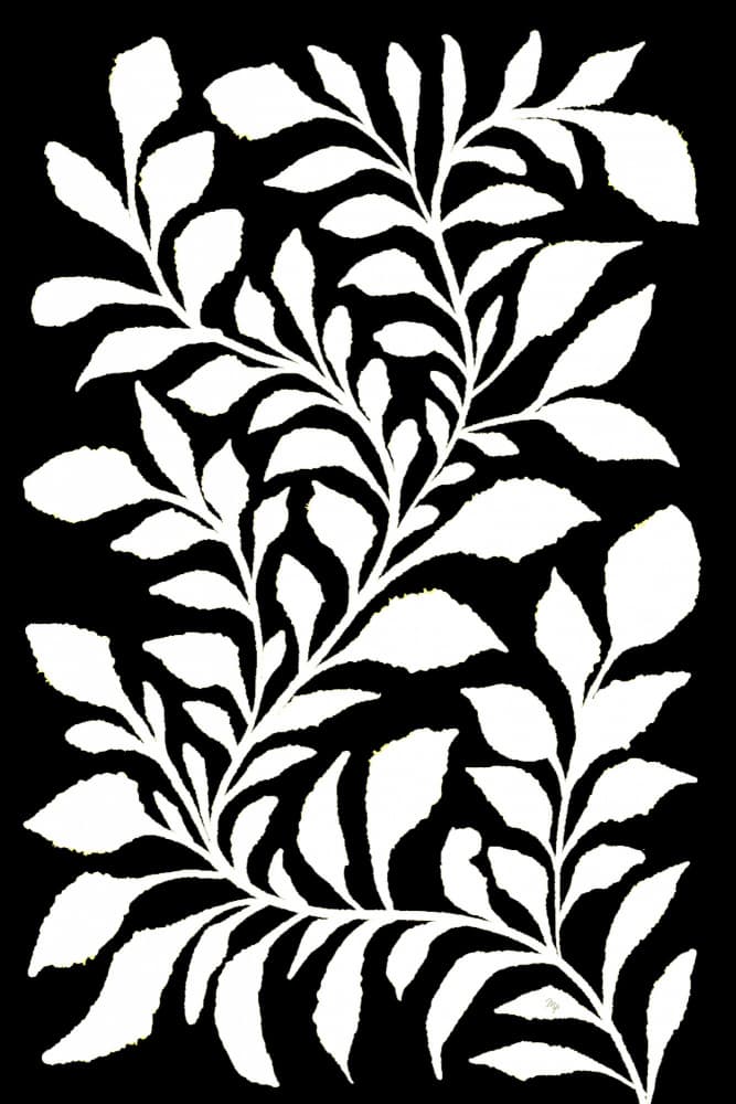 Botanical Leaf Pattern by Martina — canvas wall art