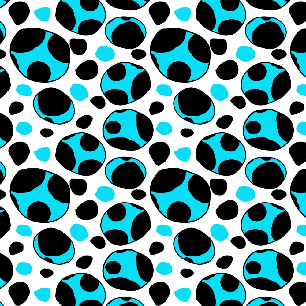Modern Blue Spot Pattern by Michele Channell — canvas wall art