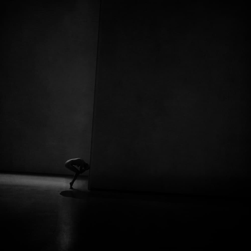 Dark Solitary Figure by Yaroslav Vasiliev-Apostol — canvas wall art