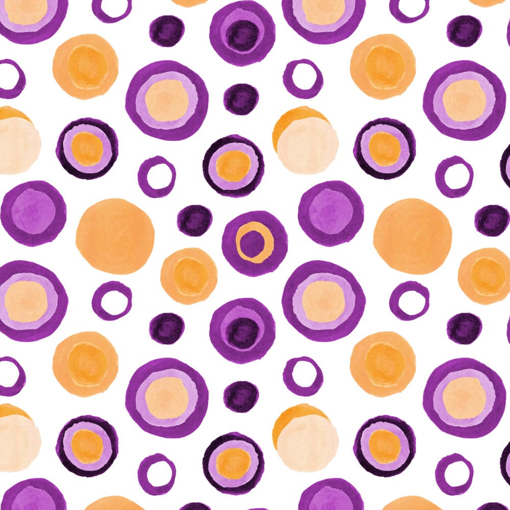 Vibrant Circle Pattern by Michele Channell — canvas wall art