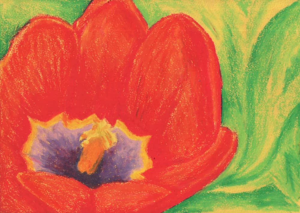 Vibrant Red Bloom by Kulik — canvas wall art