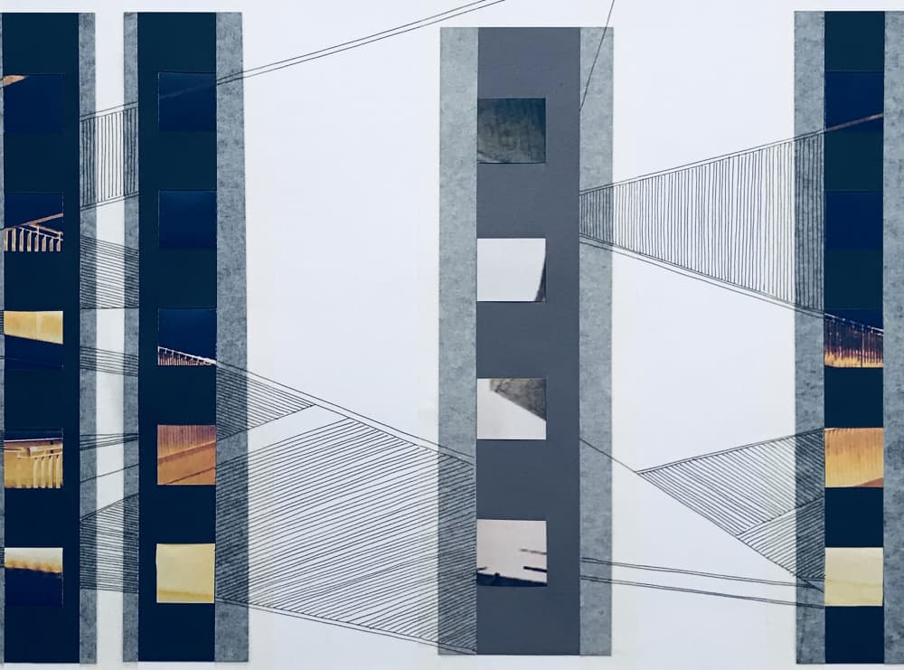 Urban Abstract Geometry by kellymariesmith — canvas wall art