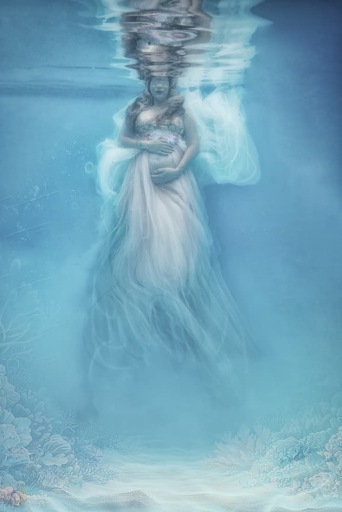 Ethereal Underwater Maternity by Carola Kayen-Mouthaan — canvas wall art