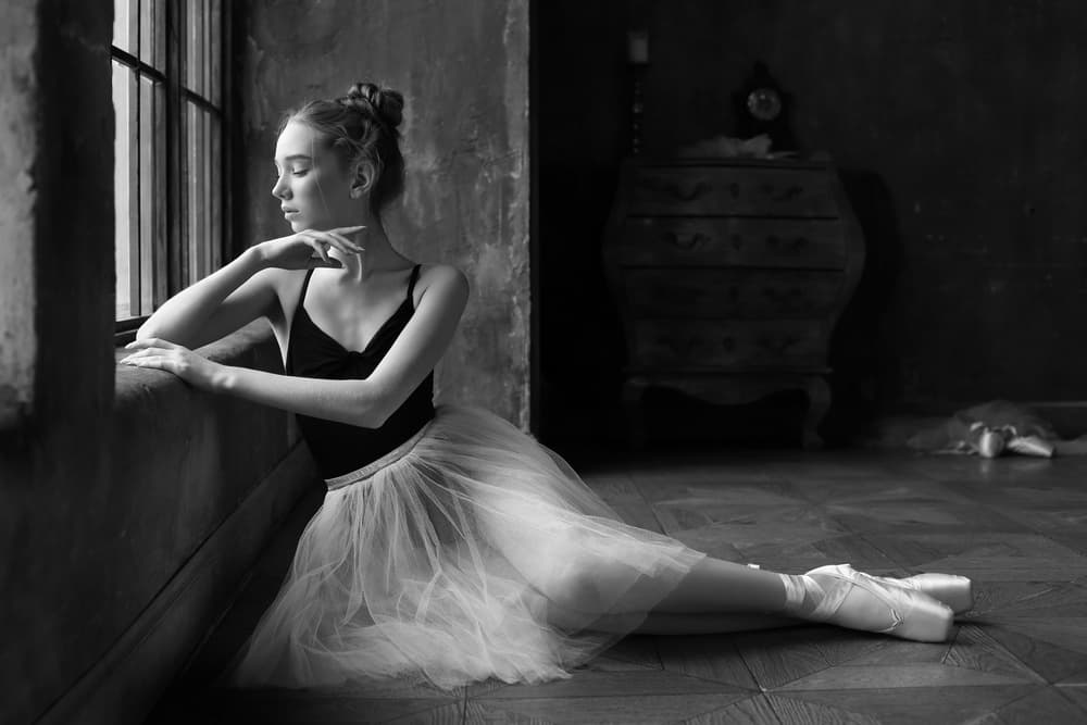 Ballerina's Quiet Moment by Victoria Glinka — canvas wall art