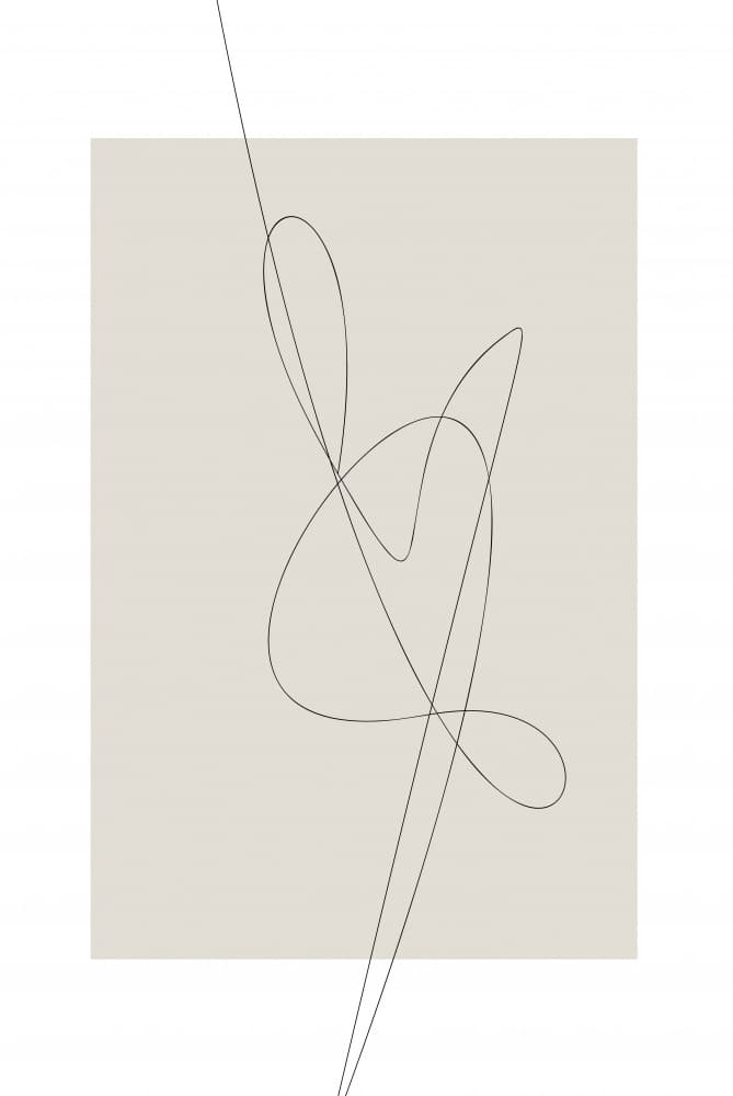Fluid Abstract Line by Oju Design — canvas wall art