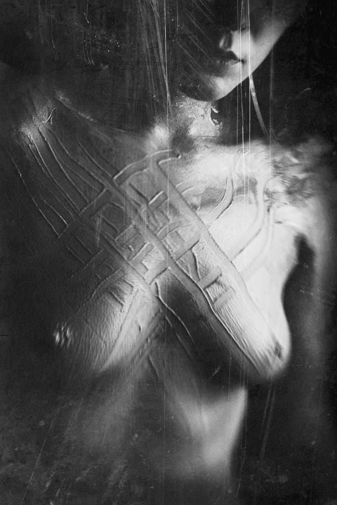 Veiled Figure by Bogdan Bouşcă — canvas wall art