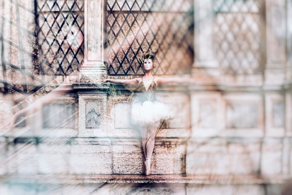 Masked Ballerina Dream by Jure Kravanja — canvas wall art