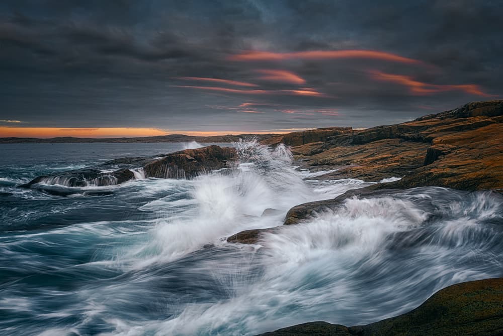 Ocean Twilight Drama by Ben.C.L — canvas wall art