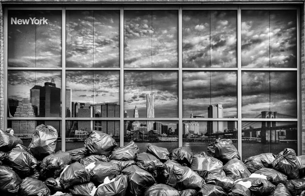 New York City Contrasts by Peter Pfeiffer — canvas wall art