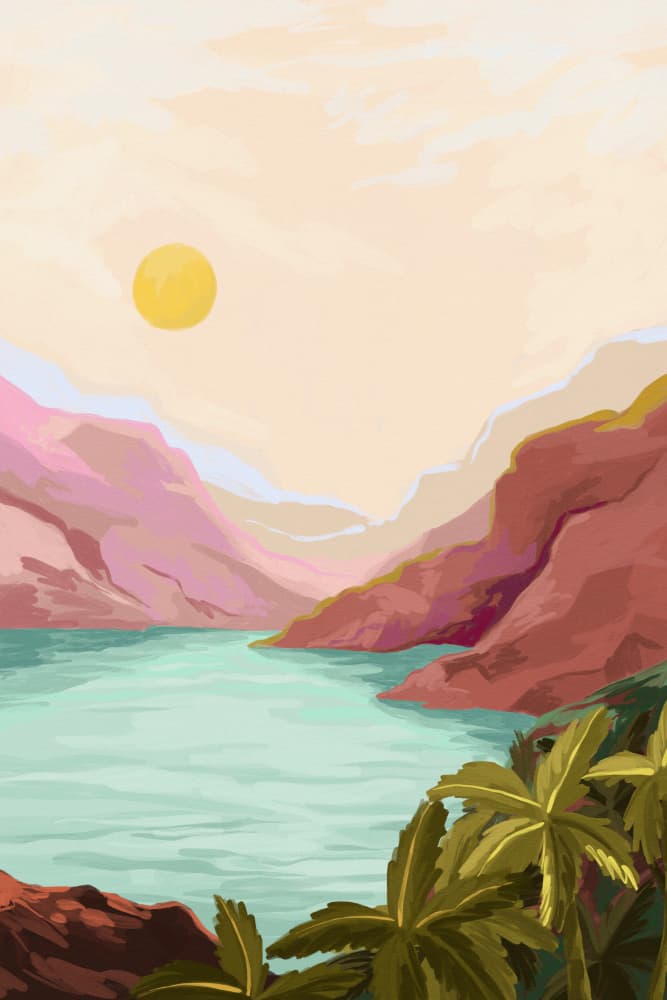 Sunny Paradise by Goed Blauw — canvas wall art