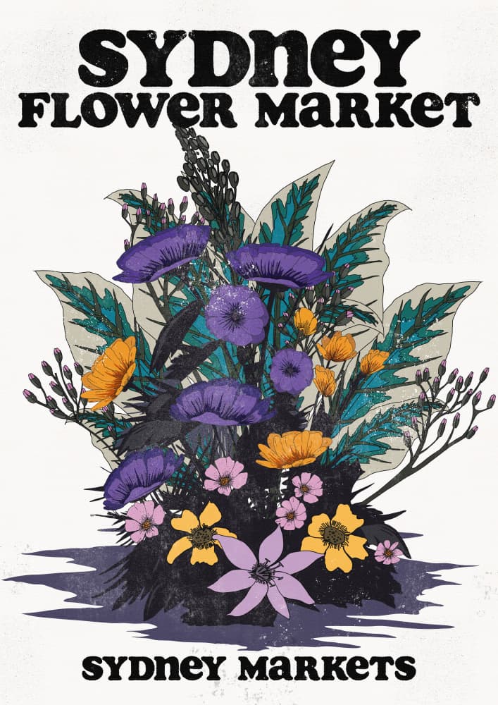 Sydney Flower Market Bouquet by Nicholas — canvas wall art