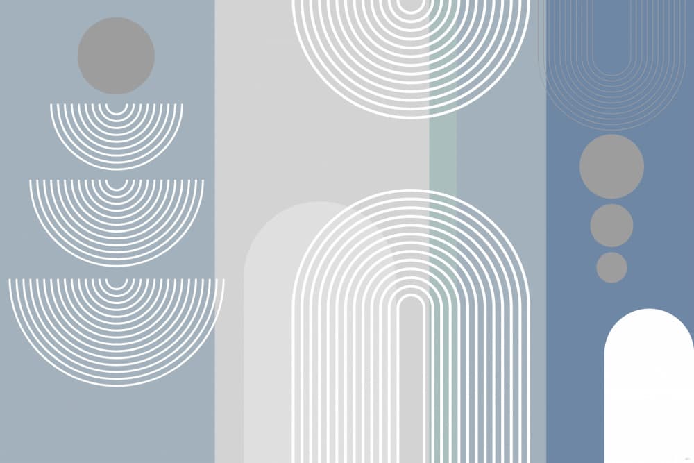Calm Geometric Forms by Sue Skellern — canvas wall art