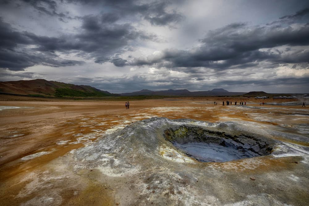 Steaming Geothermal Landscape by Þorsteinn H. Ingibergsson — canvas wall art