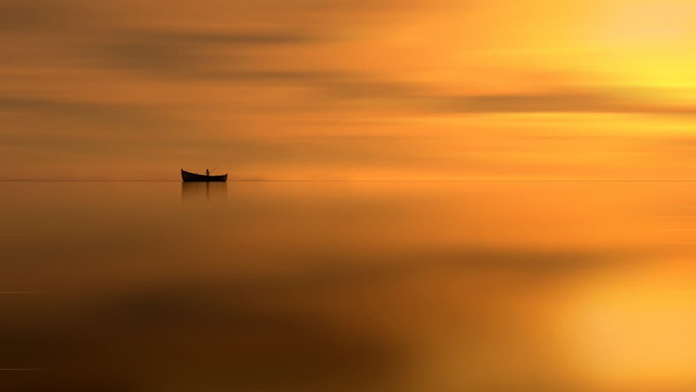 Golden Sunset Reflection by Antonyus Bunjamin (Abe) — canvas wall art