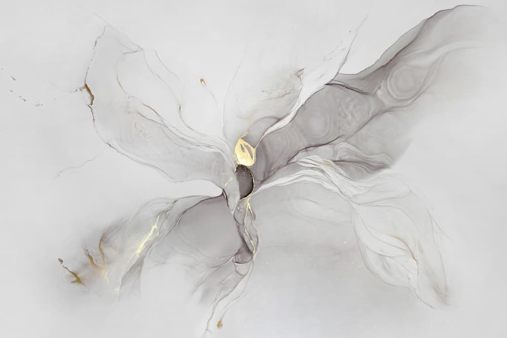 Fluid Gold Abstract by Alevtina Shelest — canvas wall art