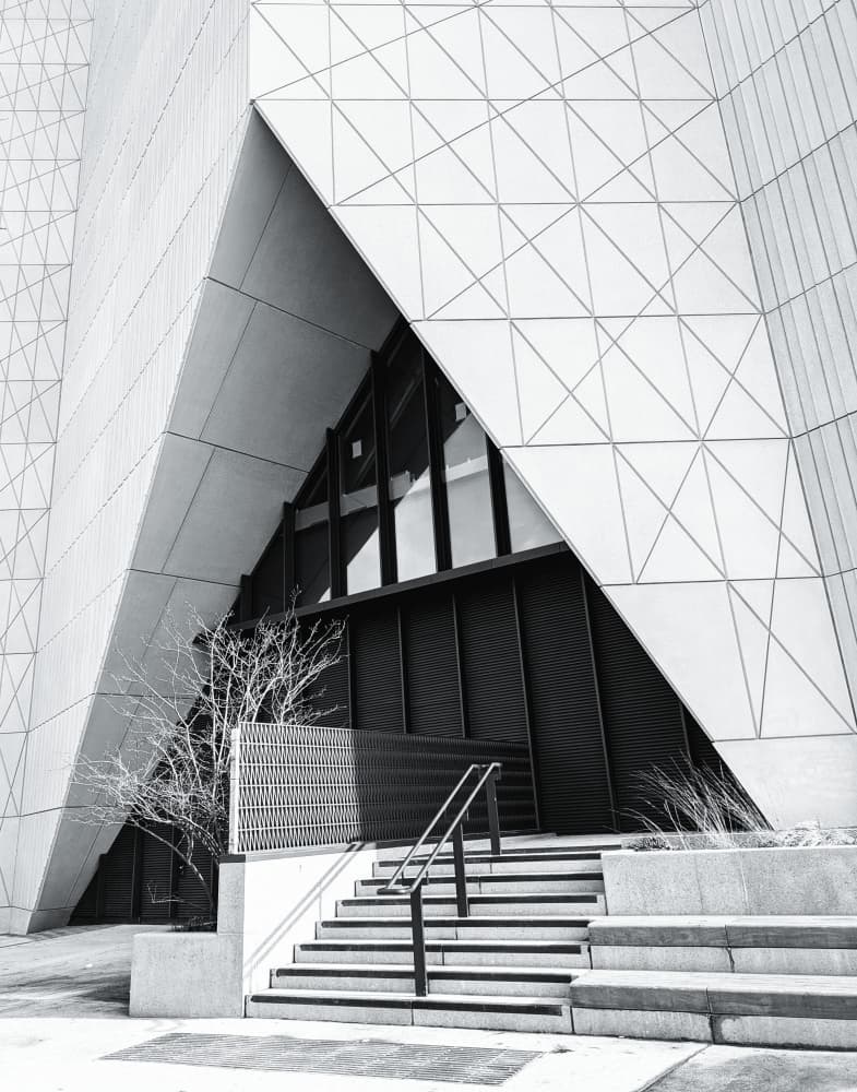 Modern Geometric Entrance by Elizabeth Allen — canvas wall art