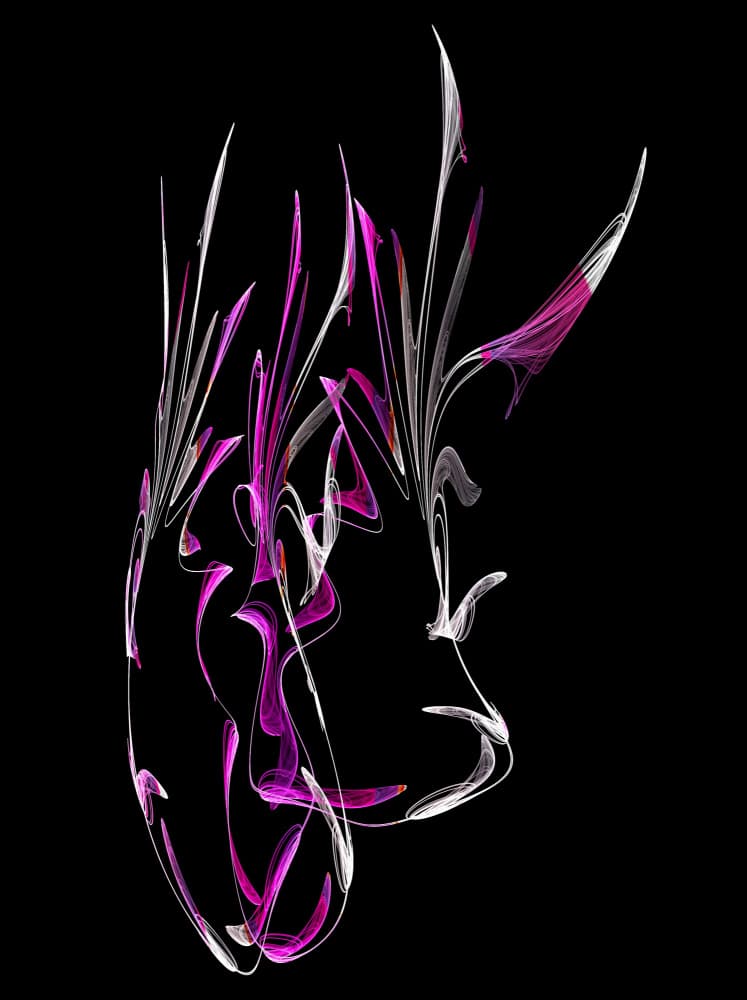 Vibrant Magenta Flow by Mystic Number — canvas wall art