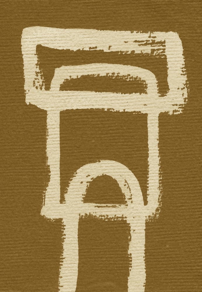 Textured Abstract Symbol by Santhosh ch — canvas wall art
