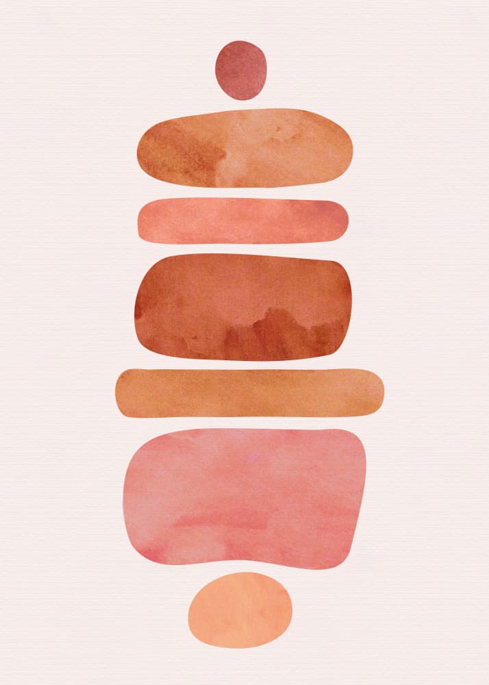 Stacked Stones by Kristian Gallagher — canvas wall art