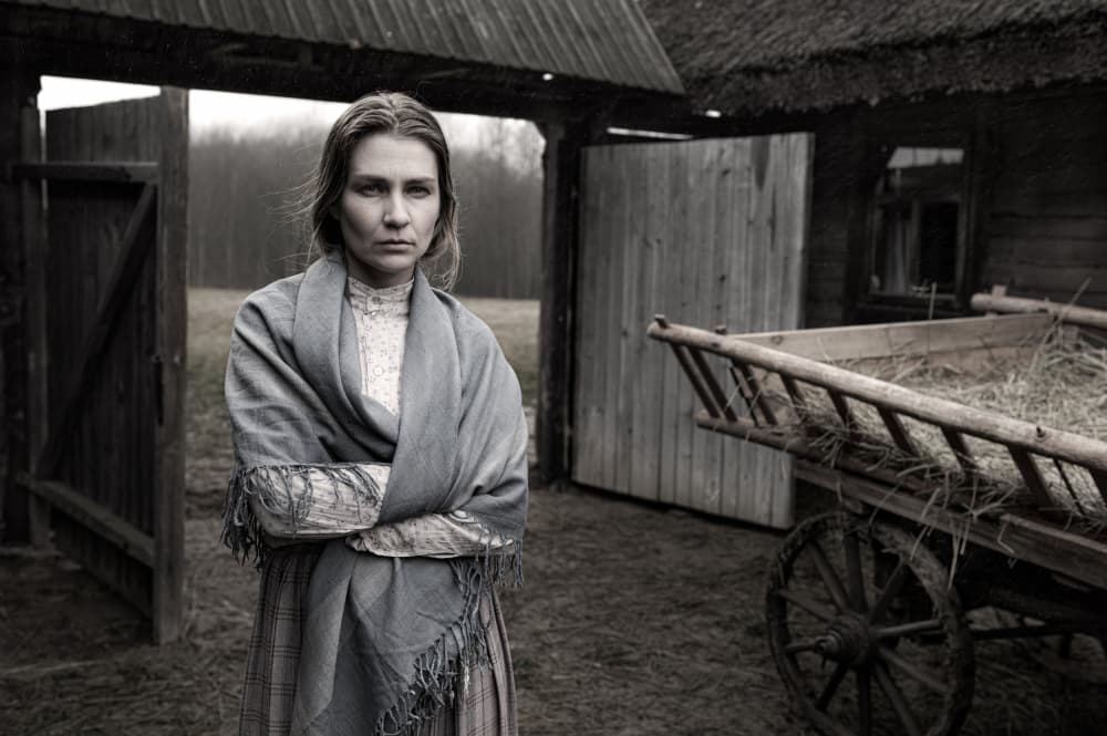 Traditional Farmstead Woman by Waldemar Szmidt — canvas wall art