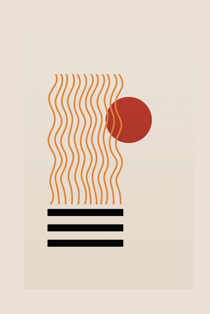 Solar Waveforms by THE MIUUS STUDIO — canvas wall art