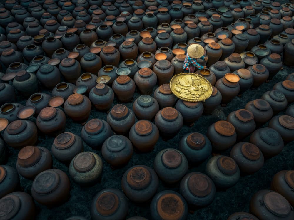 Artisan Jar Field by NingYun Ye — canvas wall art