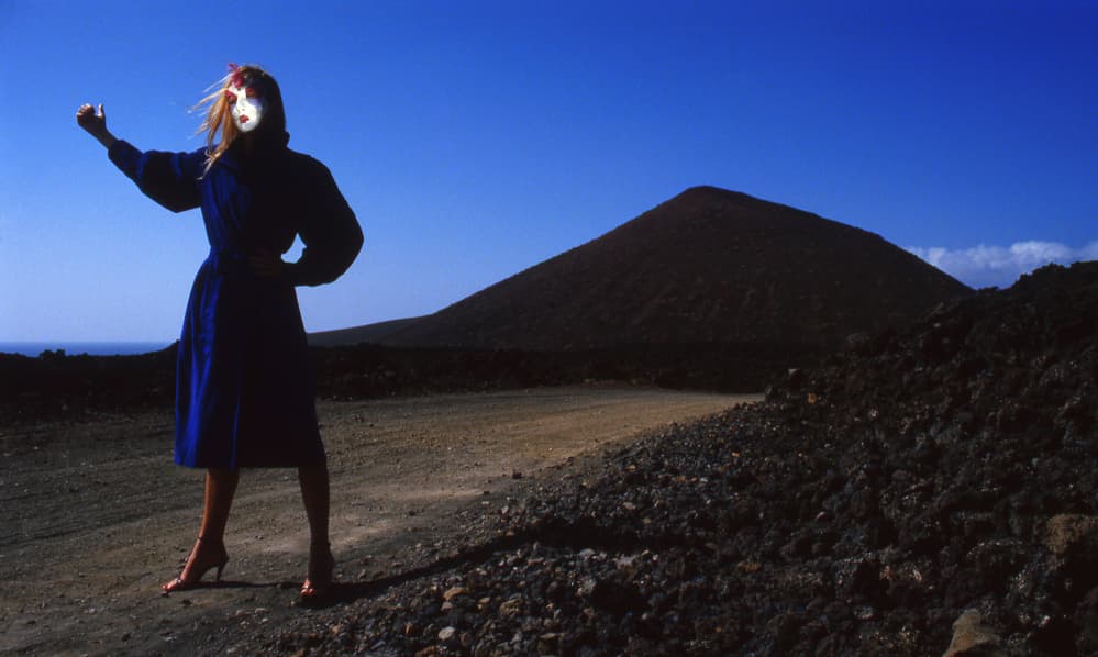 Dramatic Desert Masked Woman by Dieter Matthes — canvas wall art
