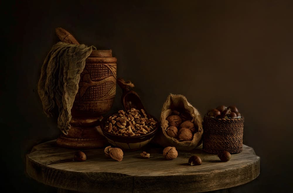 Rustic Nuts Still Life by Dennis Zhang — canvas wall art