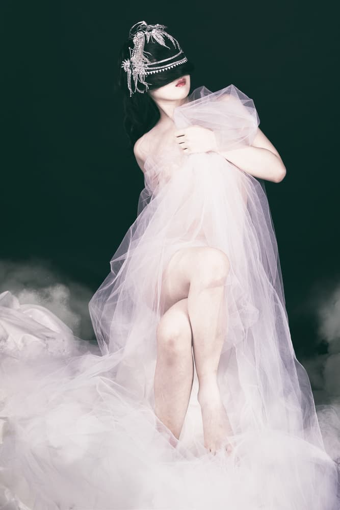Ethereal Woman Veiled by Daisuke Kiyota — canvas wall art