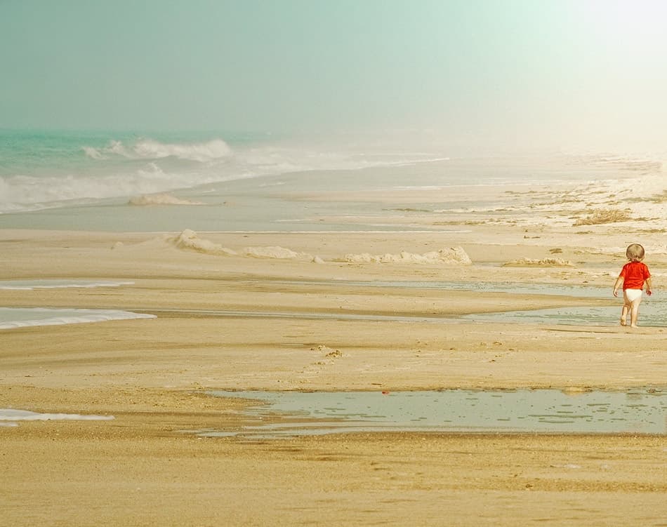 Little Child Beach Walk by ambra — canvas wall art