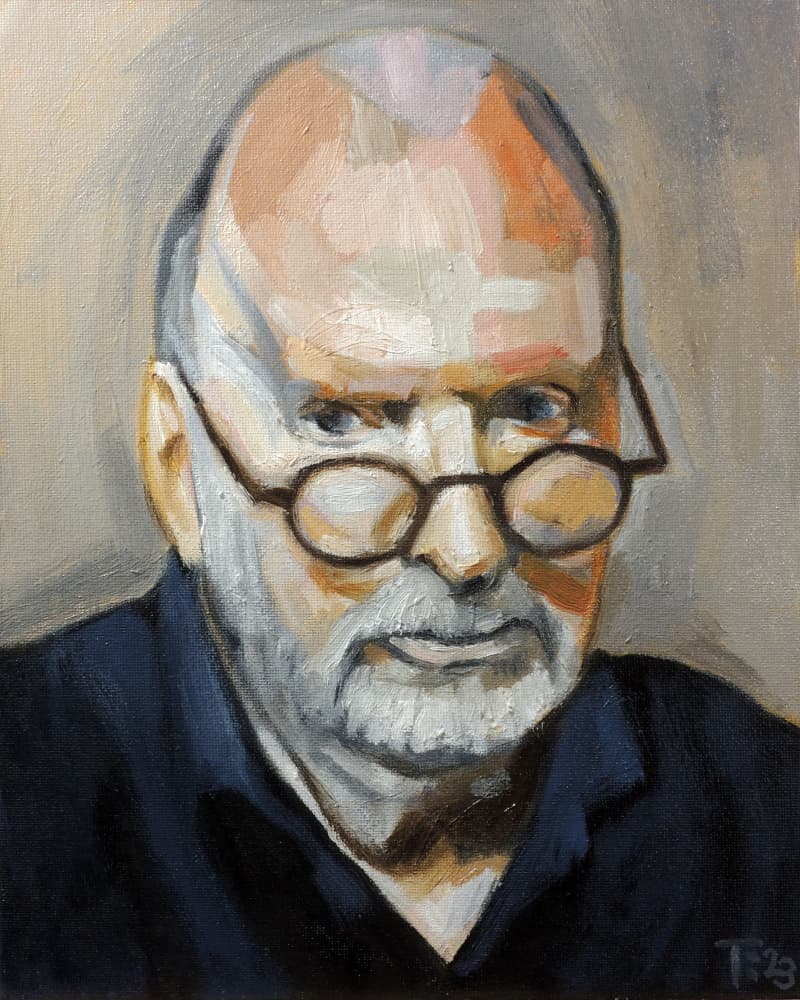 Bearded Elder Gaze by Tore Bahnson — canvas wall art