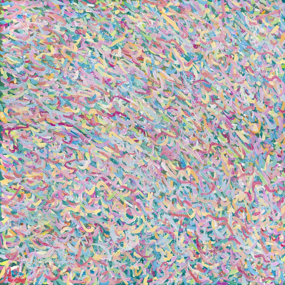 Playful Pastel Confetti by Helen Joynson — canvas wall art