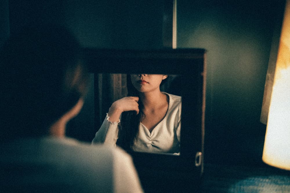 Introspective Mirror Moment by Nobu Ishijima — canvas wall art