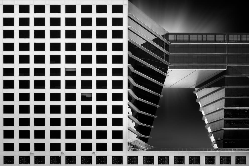 Modern Building Geometry by Akira TAKAUE — canvas wall art