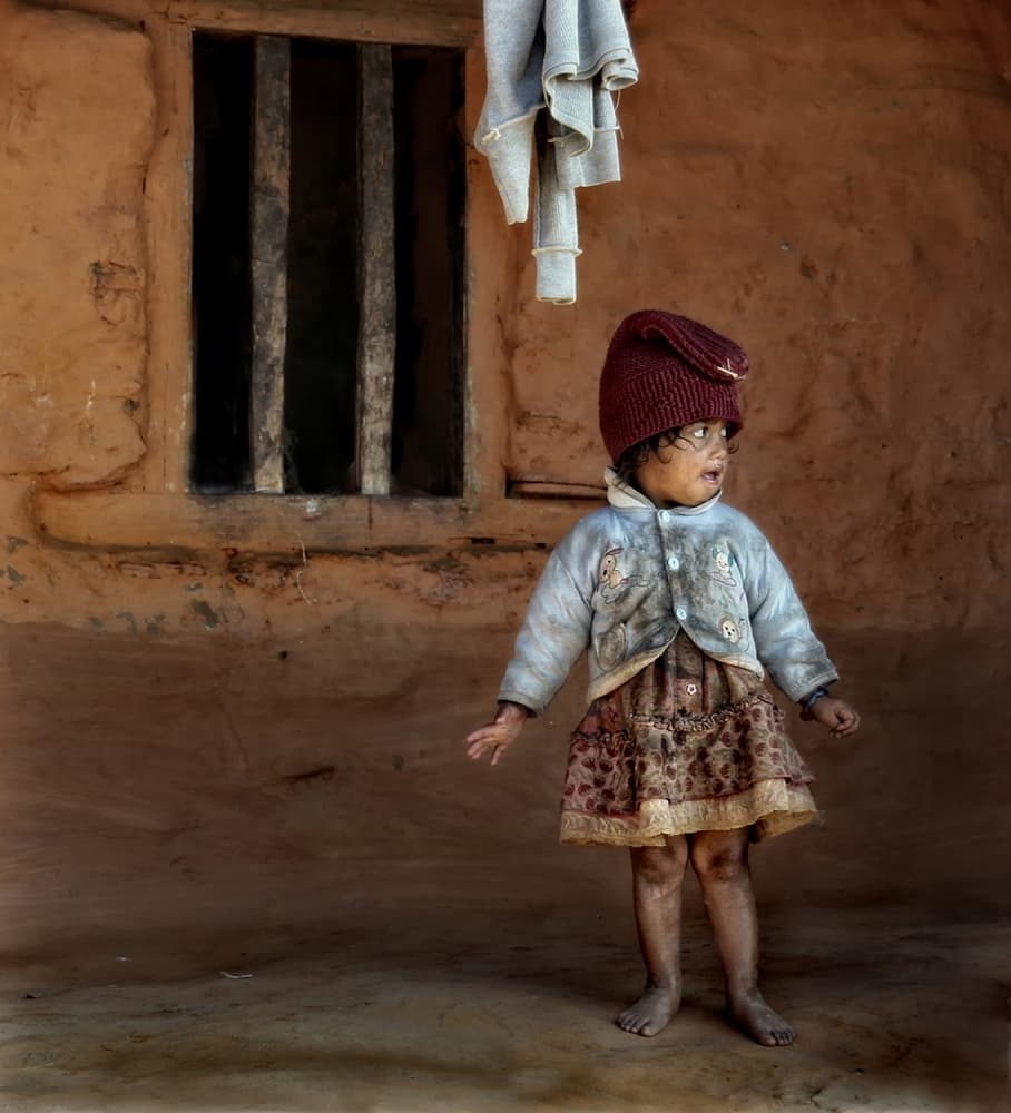 Children of Nepal - Series by Yvette Depaepe — canvas wall art