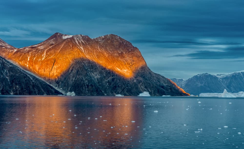 Golden Mountain Glow by Rob Darby — canvas wall art