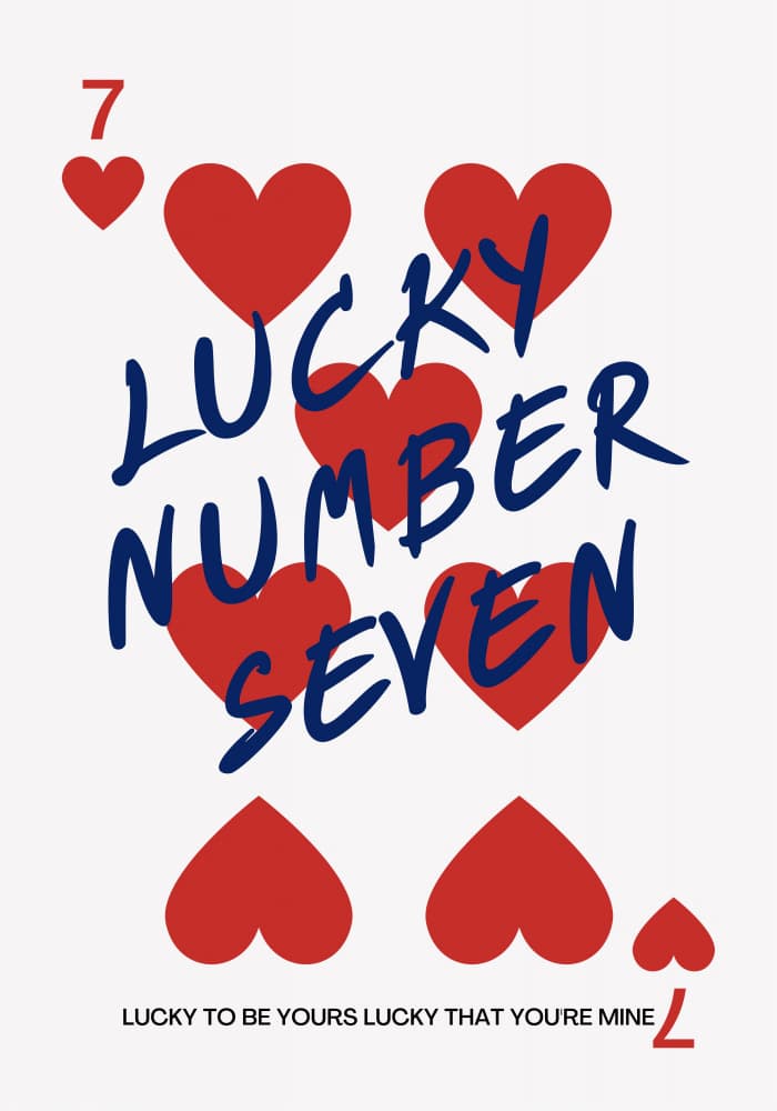 Lucky Number Seven by Athene Fritsch — canvas wall art