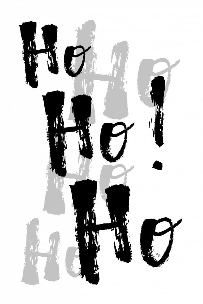 Ho Ho Ho Christmas Cheer by Martina — canvas wall art