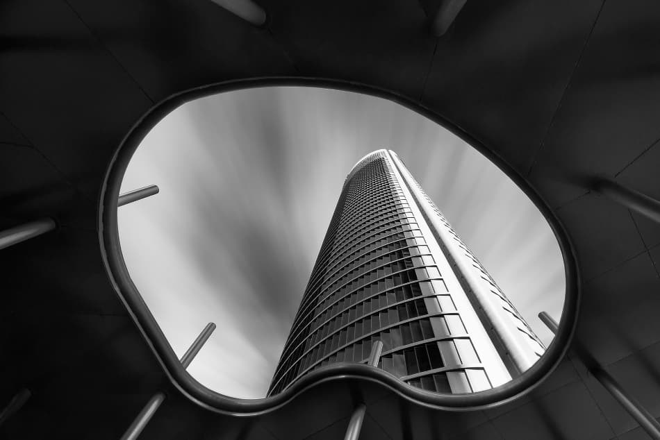 Dynamic Skyscraper Frame by Jose Beut — canvas wall art