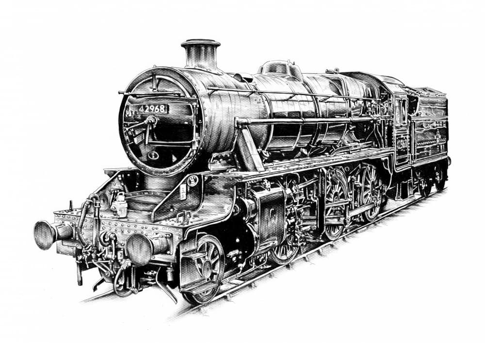 Historic Steam Locomotive by Kulik — canvas wall art