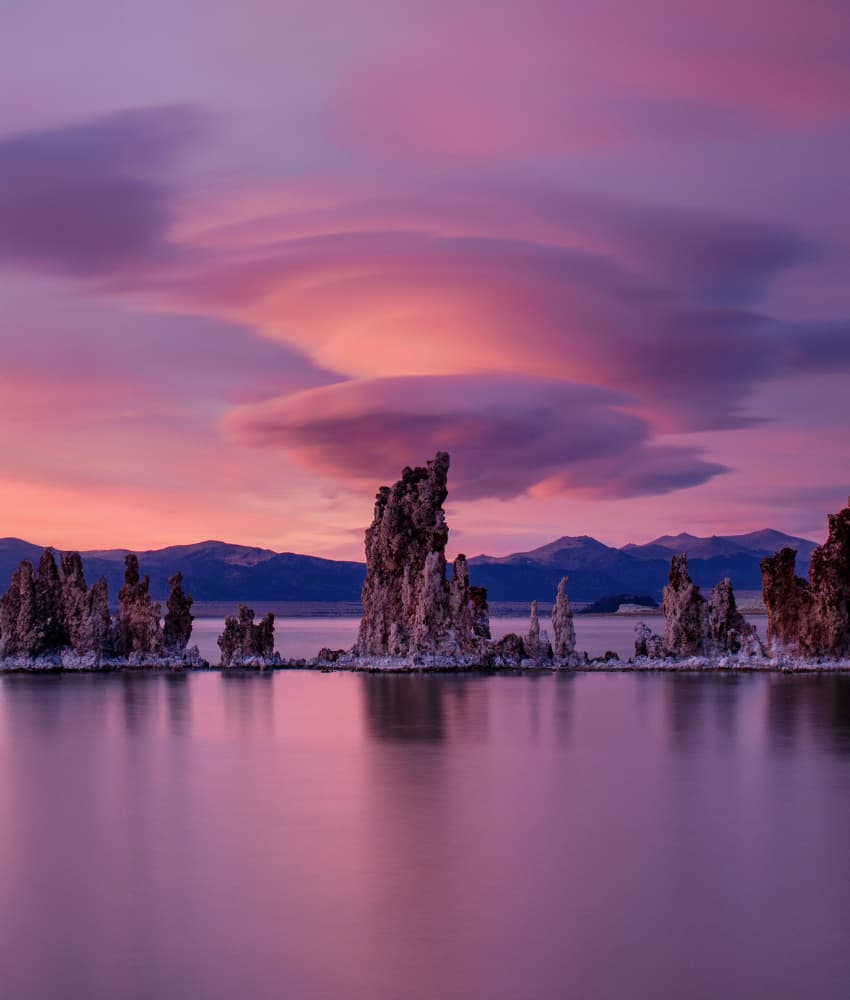 Tufa Towers Purple Twilight by NanZ — canvas wall art