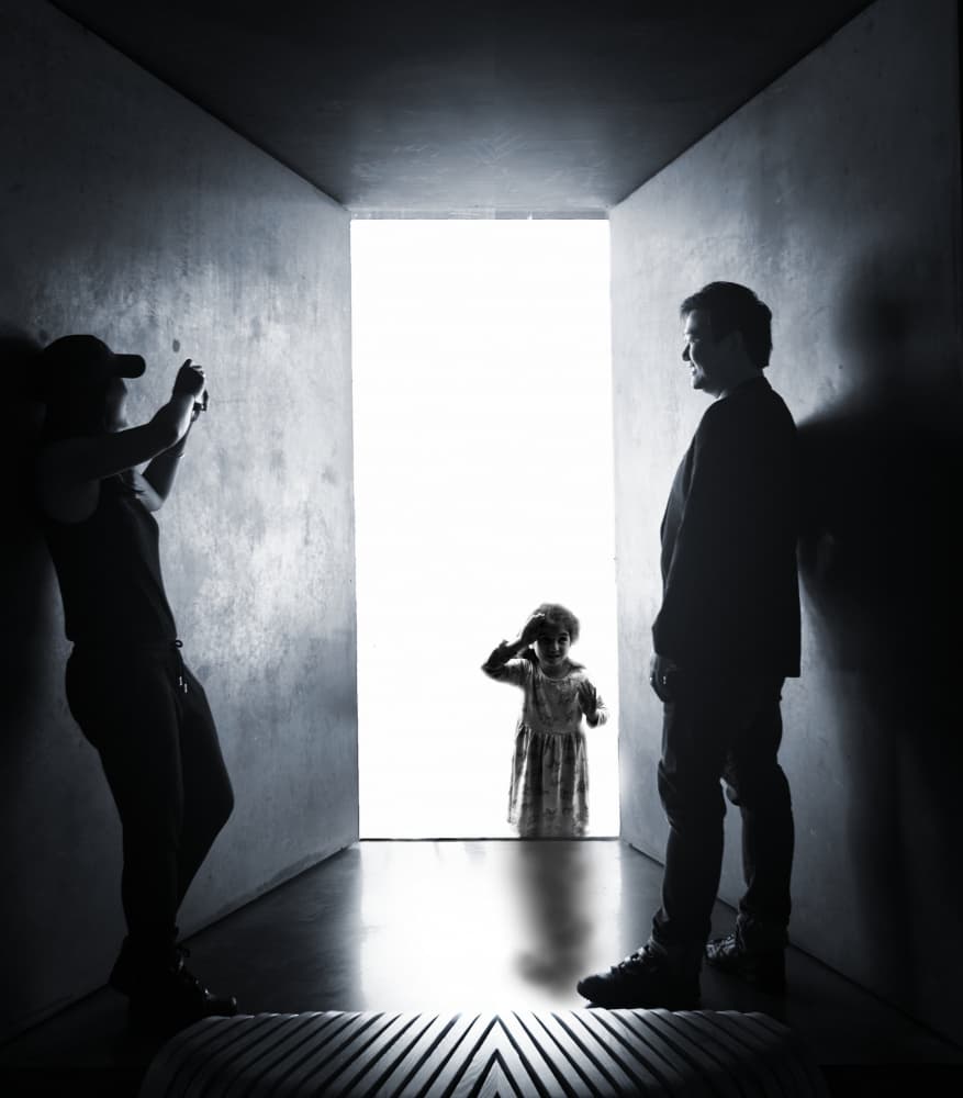 Dramatic Corridor Silhouettes by Peter Davidson — canvas wall art