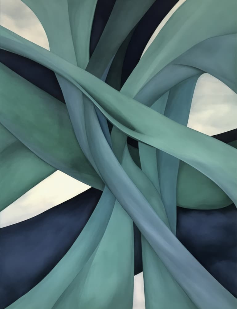 Serene Fluid Ribbons by Andrea Haase — canvas wall art