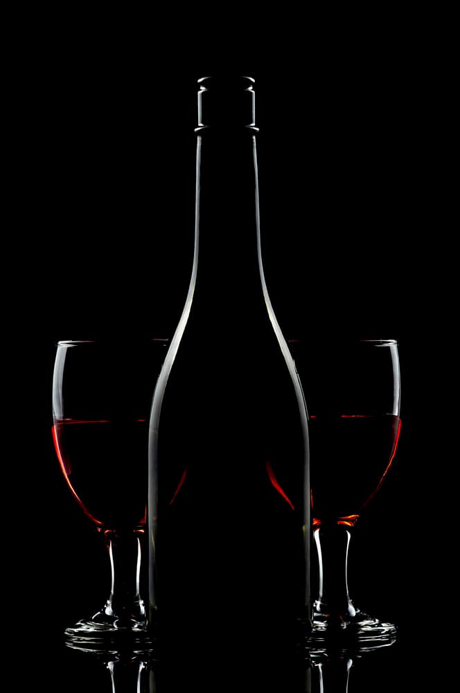 Elegant Wine Silhouette by Edy Pamungkas — canvas wall art