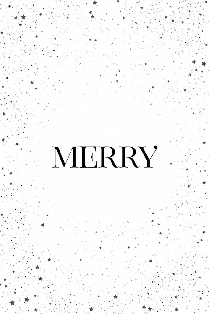 Merry Holiday Stars by Rosana Laiz Blursbyai — canvas wall art